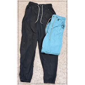 Gymshark Womens Retake Track Joggers Pants Lot Size XS Black Blue Athletic